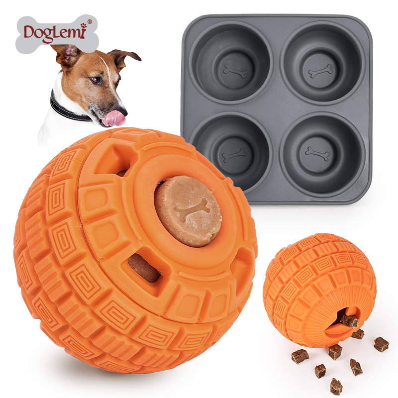 Pet Supplies Dog Food - Bola Latihan Makan Perlahan Anti Gigit