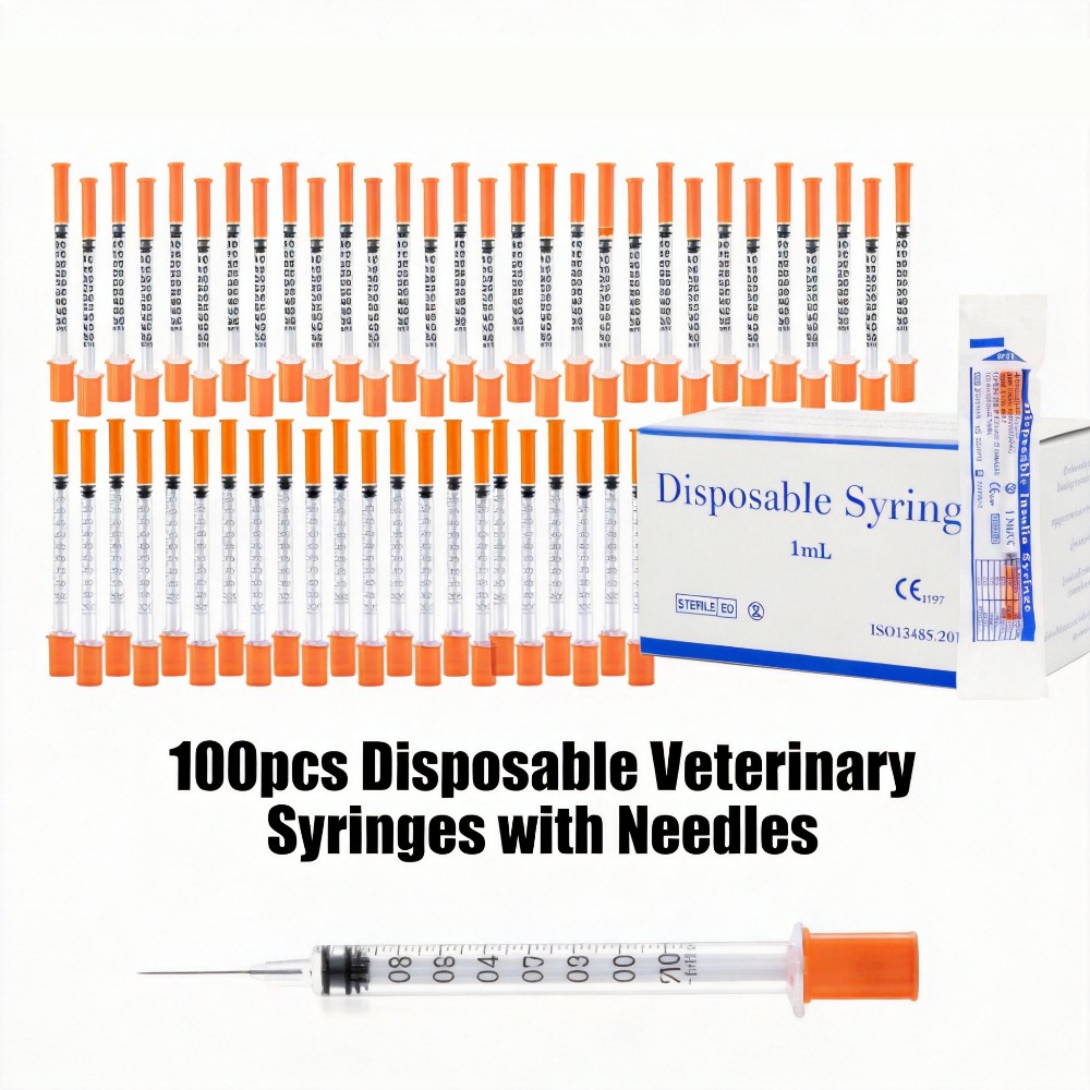 Pet Supplies Nz - 100pcs Suntikan Sekali Pakai 1ml 0.5ml