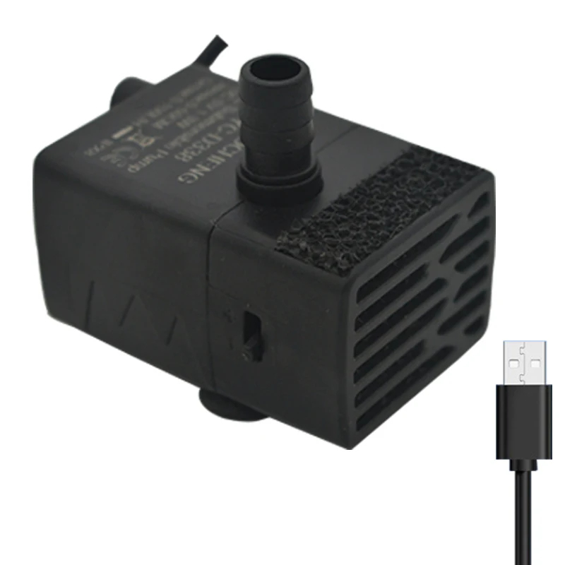 Fish Tank Filter Pump - Pompa Air Submersible Akuarium USB, Pompa