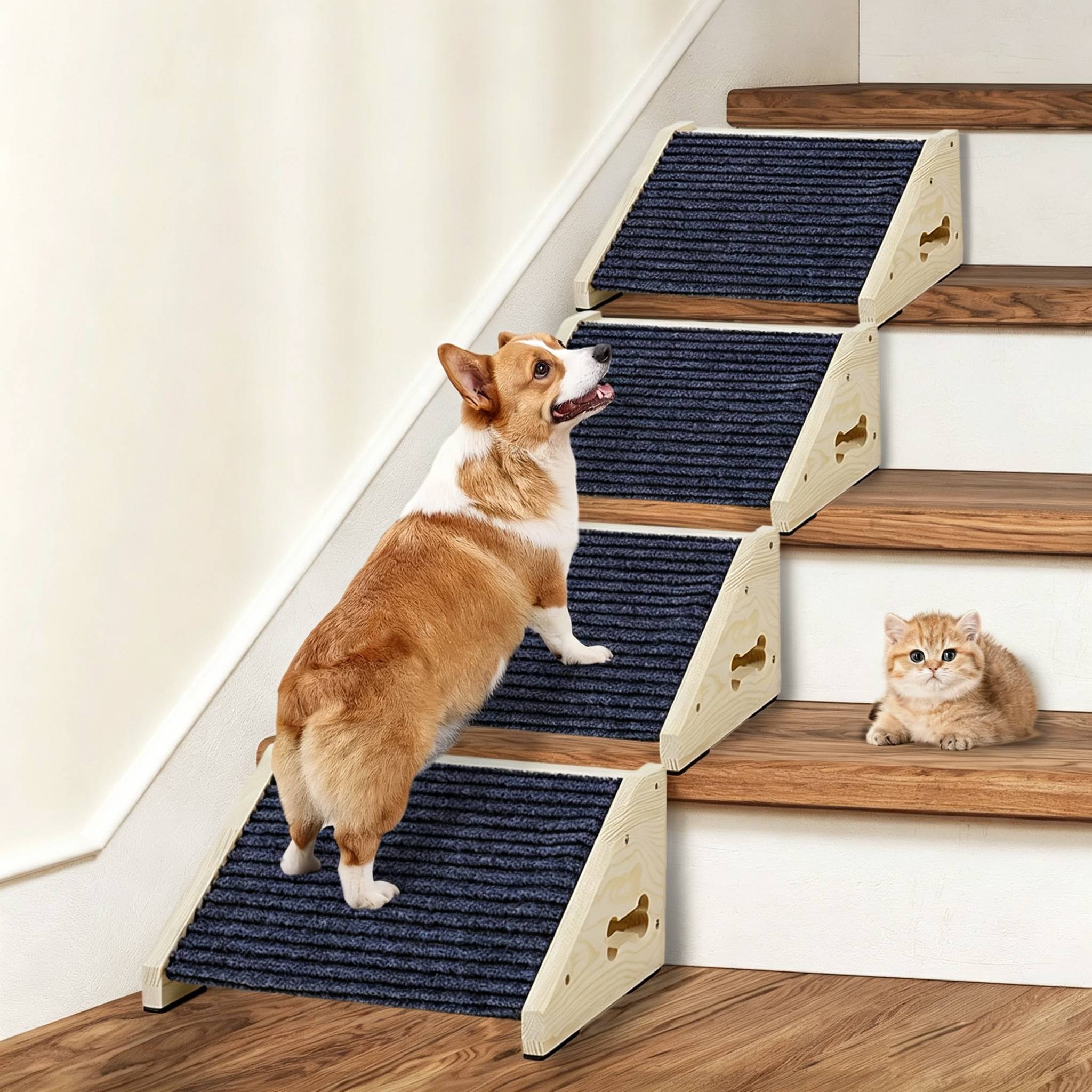 Tangga Kayu untuk Anjing, Ramp - Calming Dog Bed ulasan dan harga