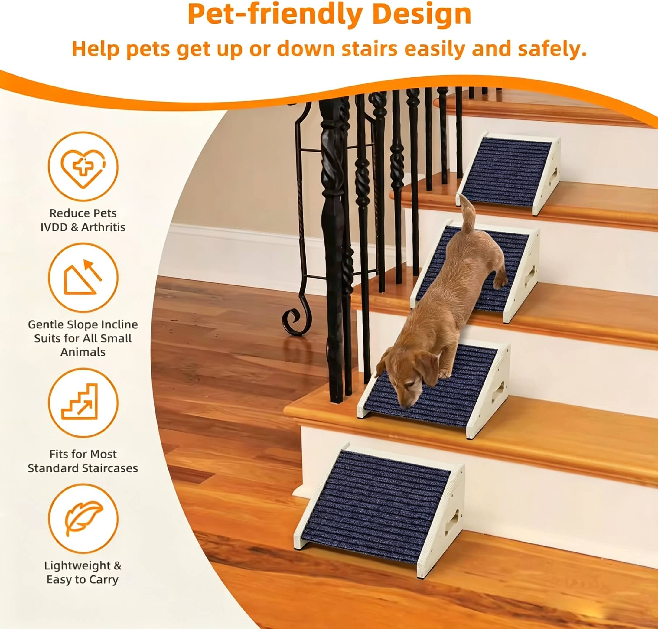 Tangga Kayu untuk Anjing, Ramp - Calming Dog Bed ulasan dan harga