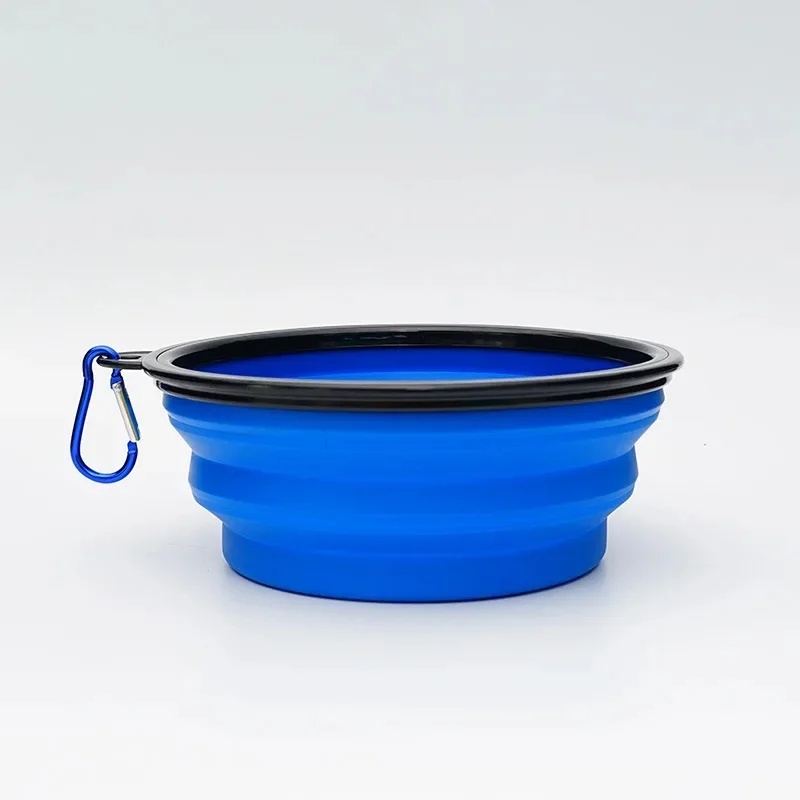 1/2 buah Mangkuk Lipat Silikon - Pet Supplies Dog Food ulasan dan harga