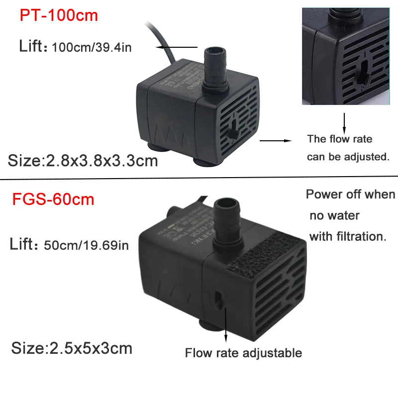 Pompa Air Submersible Akuarium - Fish Tank Filter Pump ulasan dan harga